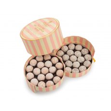 Charbonnel et Walker Pink & Milk Marc de Champagne Luxury Striped Truffle Gift Box 650g