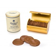 Charbonnel et Walker Milk Chocolate Thins With Caramel & Sea Salt 200g