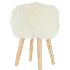 Fenland Stool Sheepskin Cream