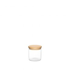 Jomafe Store & Care Round Bamboo Glass Jar