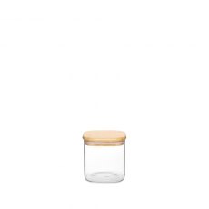 Jomafe Store & Care Square Bamboo Glass Jar