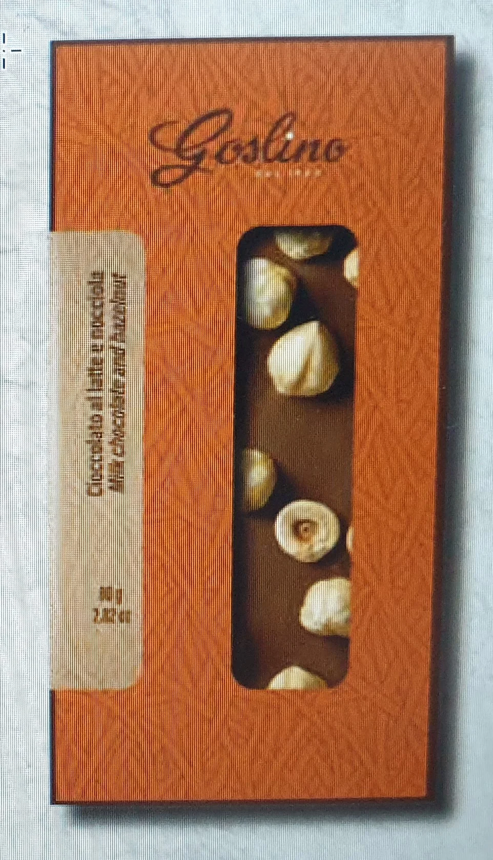 Goslino Milk Chocolate Bar With Whole Hazlenuts 80g