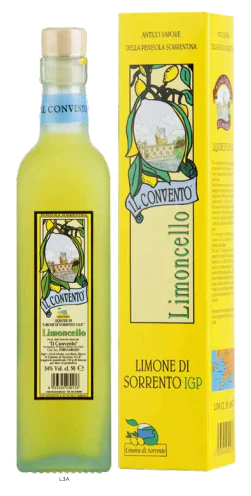 Il Convento Limoncello di Sorrento IGP Lemon Liqueur in Box 50cl