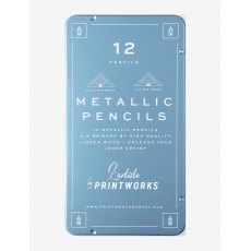12 Colour Pencils - Metallic