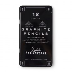 12 Colour Pencils - Graphite