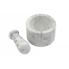 White Marble Mortar Set