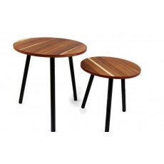 Set of 2 Wooden Tables