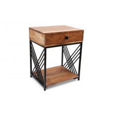 Wooden Drawer & Cross Design Table