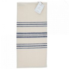 Pure Belgian Linen Tea Towel Blue Stripe