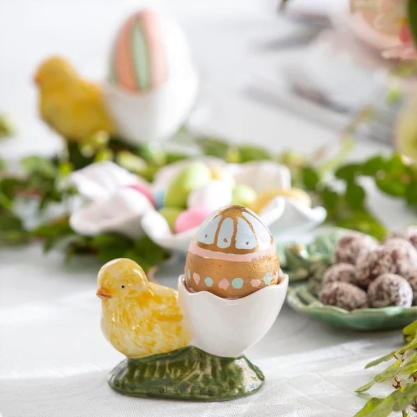 Bordallo Pinheiro Eggshell with Whole Chick Egg Cup