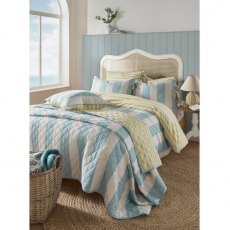 Laura Ashley Lille Stripe Seaspray Bedding