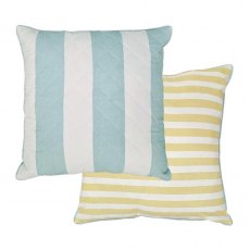 Laura Ashley Lille Stripe Seaspray Feather Cushion