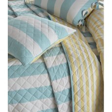 Laura Ashley Lille Stripe Seaspray Feather Cushion