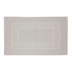 Laura Ashley Border Cotton Dove Grey Bath Mat