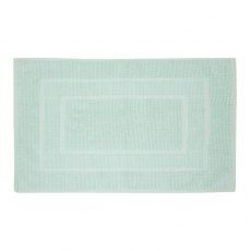 Laura Ashley Border Cotton Duck Egg Bath Mat