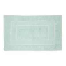 Laura Ashley Border Cotton Duck Egg Bath Mat