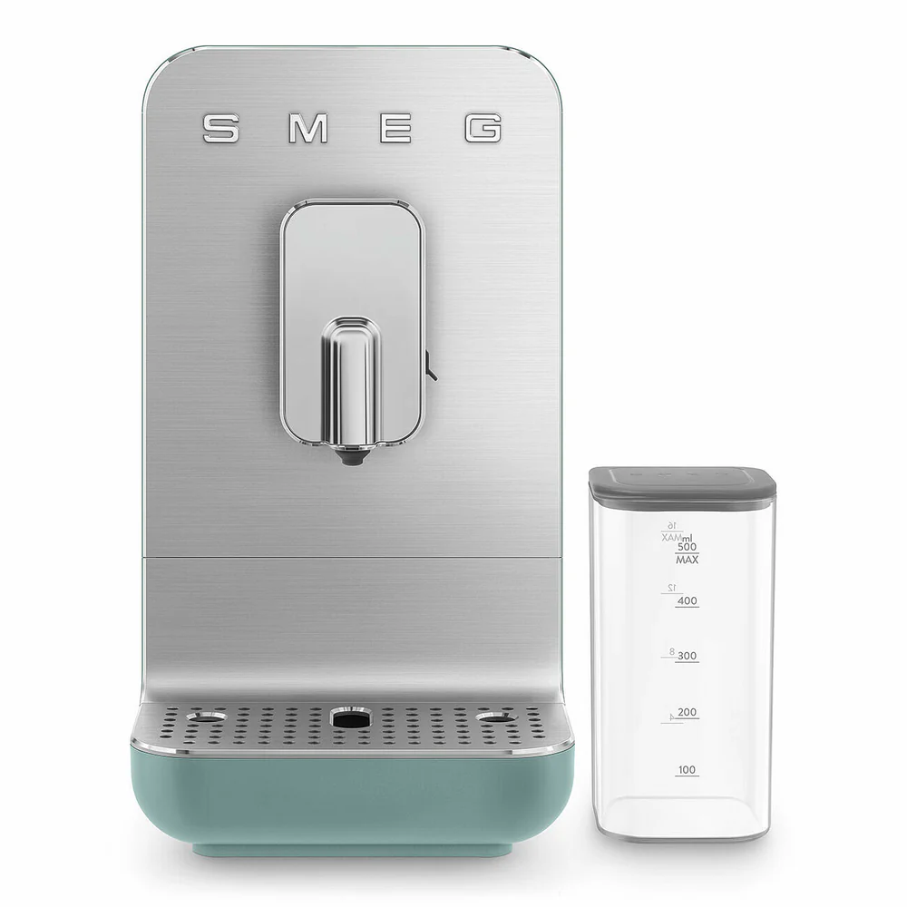 SMEG Bean To Cup Coffee Machine with Automatic Milk Frothing - Emerald Green
