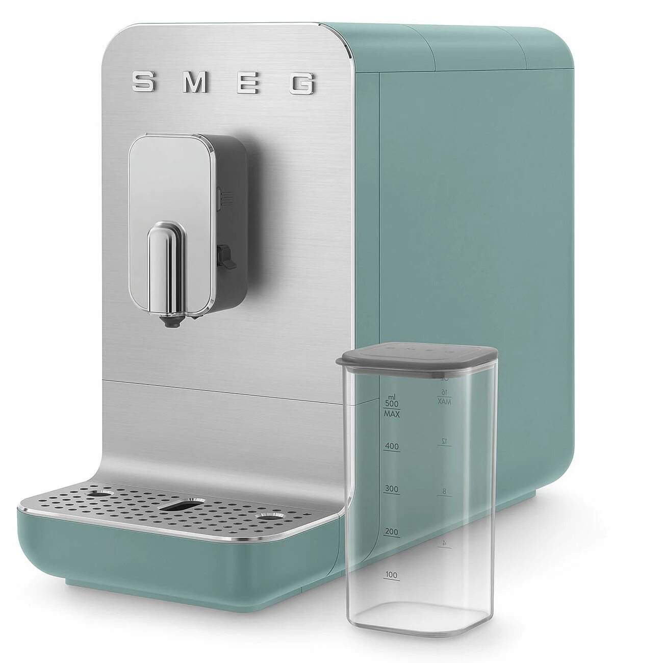 SMEG Bean To Cup Coffee Machine with Automatic Milk Frothing - Emerald Green