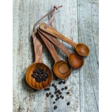 Teak Round Measuring Spoons