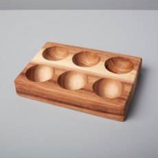 Acacia Egg Holder - Half Dozen