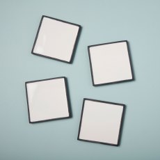 Easton Enamel Square Coasters - set of 4