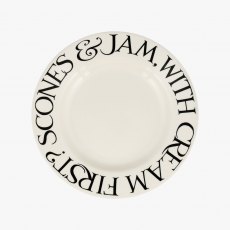 Emma Bridgewater Black Toast Scones & Jam 8 1/2 Inch Plate