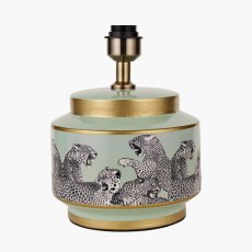 Saskia Sage Cheetah Ceramic Table Lamp