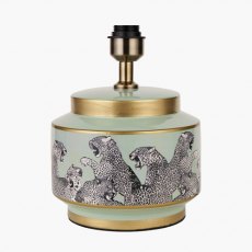 Saskia Sage Cheetah Ceramic Table Lamp