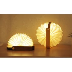 Gingko Smart Origami Lamp Natural Bamboo Wood