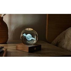 Ginigko Amber Crystal Light 3D Laser Saturn