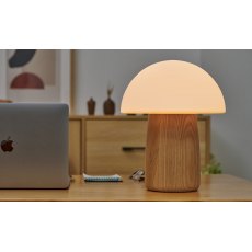 Ginigko Large Alice Mushroom Lamp White Ash