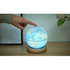 Gingko Atlas Globe Light Large Sky Blue White Ash