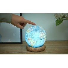 Gingko Atlas Globe Light Blue Large White Ash