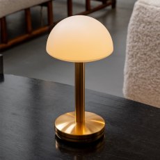 Humble Bug Table Light Gold Frosted