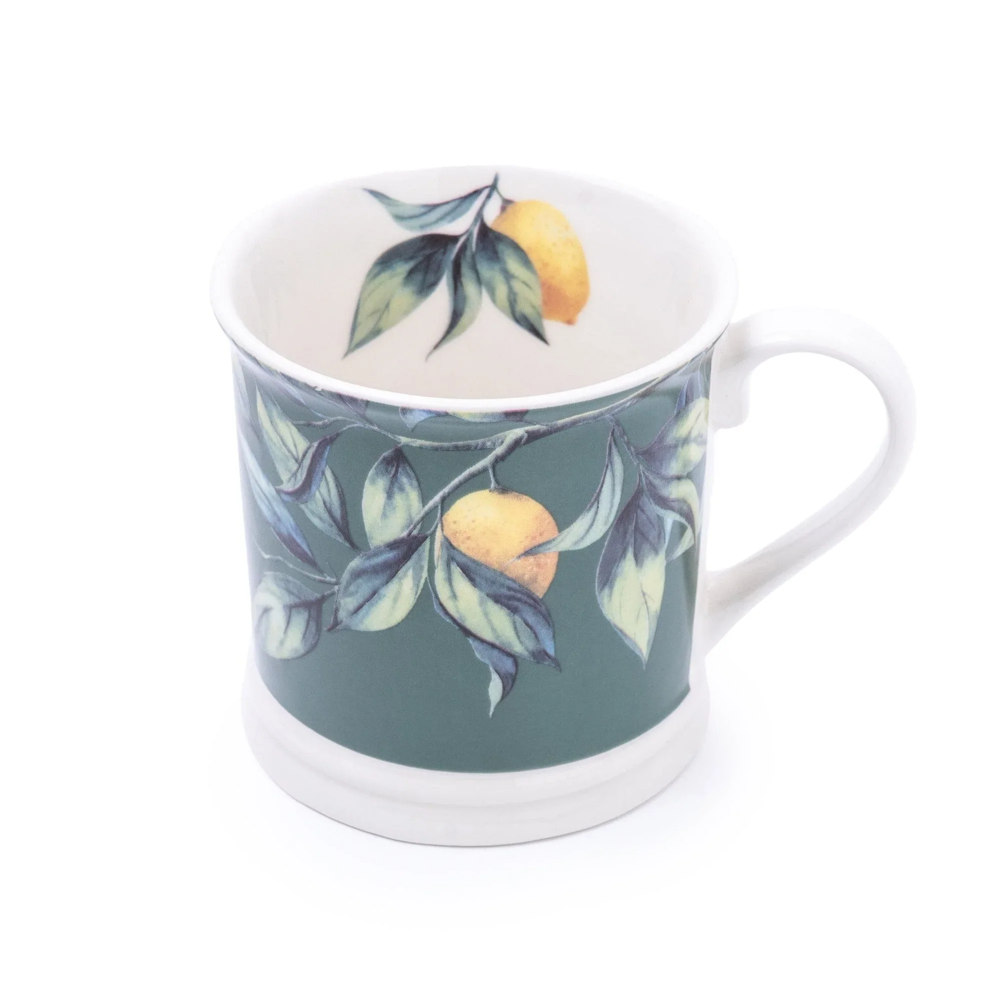 Tankard Mug Mediterranean Lemons Green