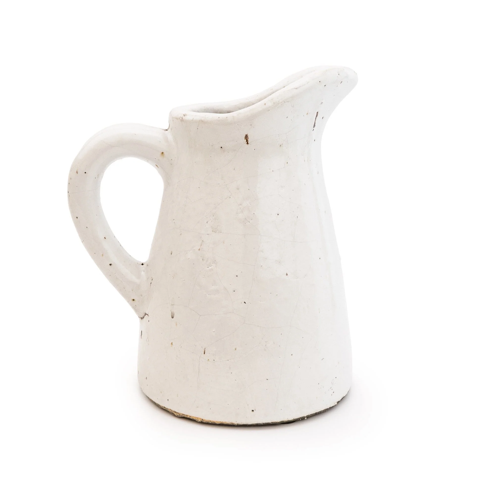 Stoneware Jug With Tilted Spout White 28cm