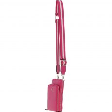 Ashwood Leather Luxury Crossbody Phone Bag Pink X-31