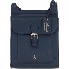 Ashwood Leather Exquisite Crossbody Bag Navy X-33