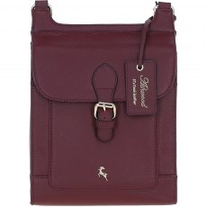 Ashwood Leather Exquisite Crossbody Bag Wine X-33