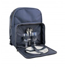 Three Rivers 2 Person Filled Backpack Picnic Set