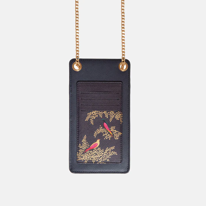 Sara Miller Phone Pouch - Smokey Birds