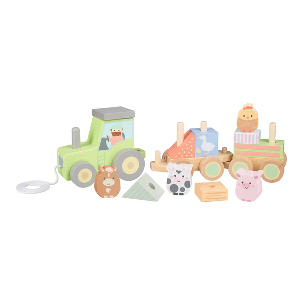 Orange Tree Toys Farmyard Puzzle Tractor
