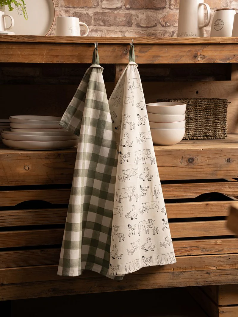 Woodbury Lane Set of 2 Tea Towels