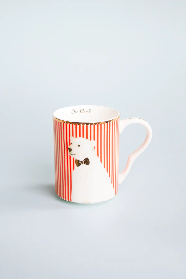 Yvonne Ellen Christmas Polar Bear Medium Mug
