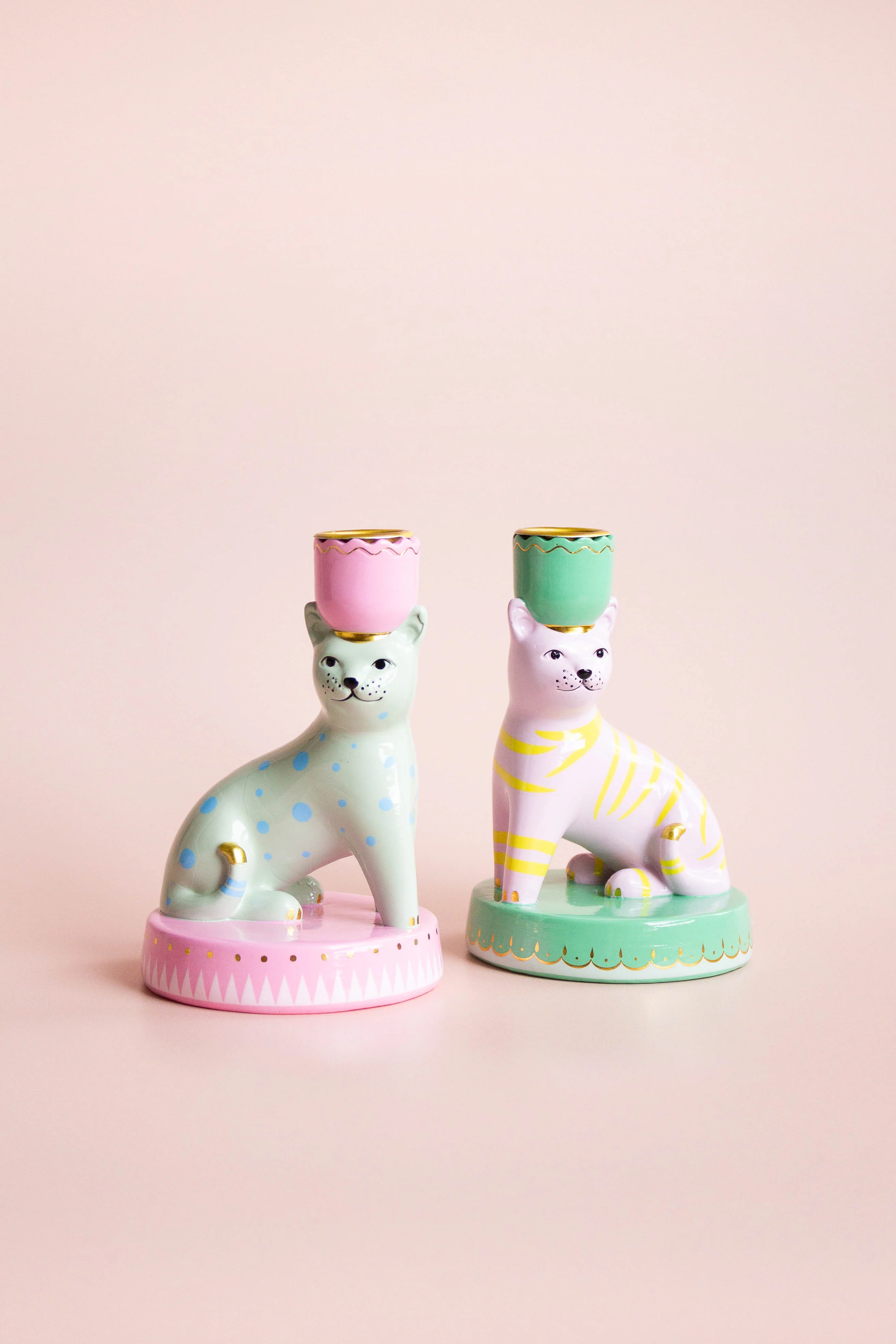 Yvonne Ellen Animal Candlestick Holder - Set of 2