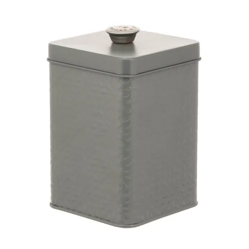 Artisan Street Embossed Storage Canister - Smoke