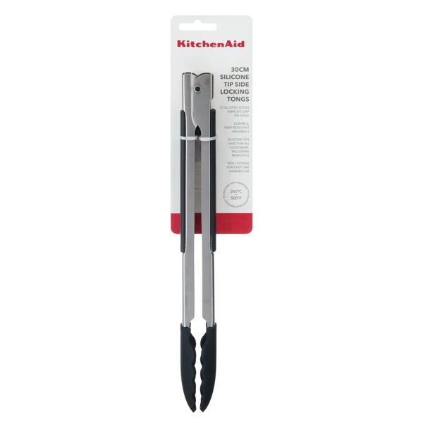 KitchenAid Silicone Tipped Side Locking Tongs