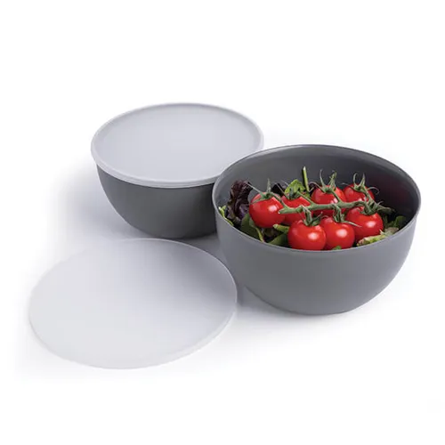 KitchenAid 4 Piece Meal Prep Bowls Set with Lids - Charcoal Grey