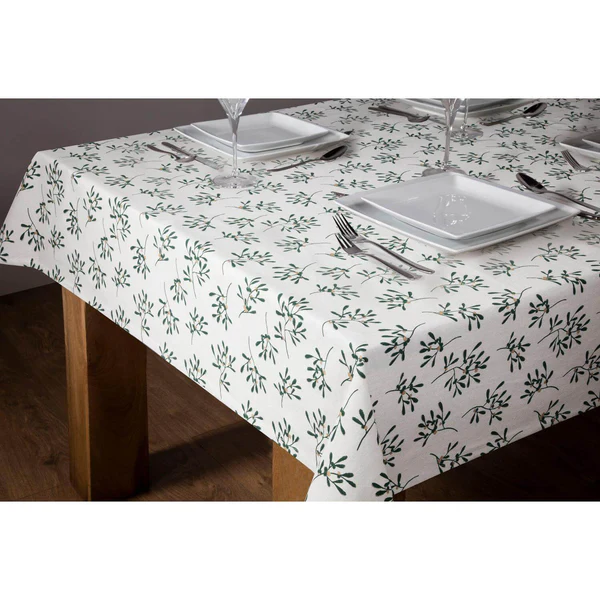 Premier Green Mistletoe Tablecloth