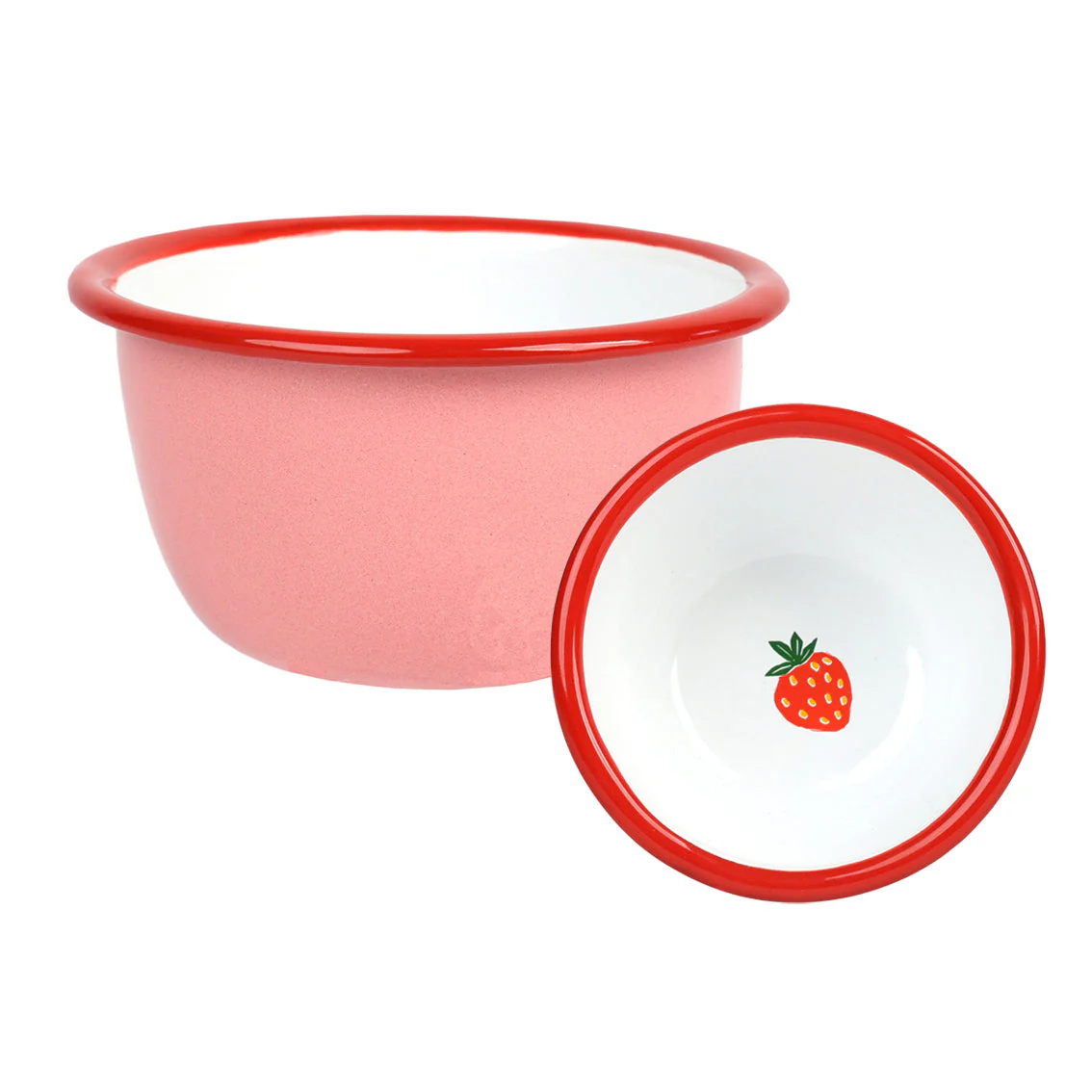 Talking Tables Bon Appetit Strawberry Enamel Bowl - 10cm
